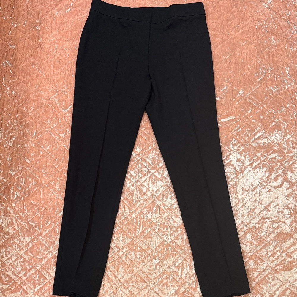 Classic A-K-R-I-S Black Straight-Leg Dress Pants